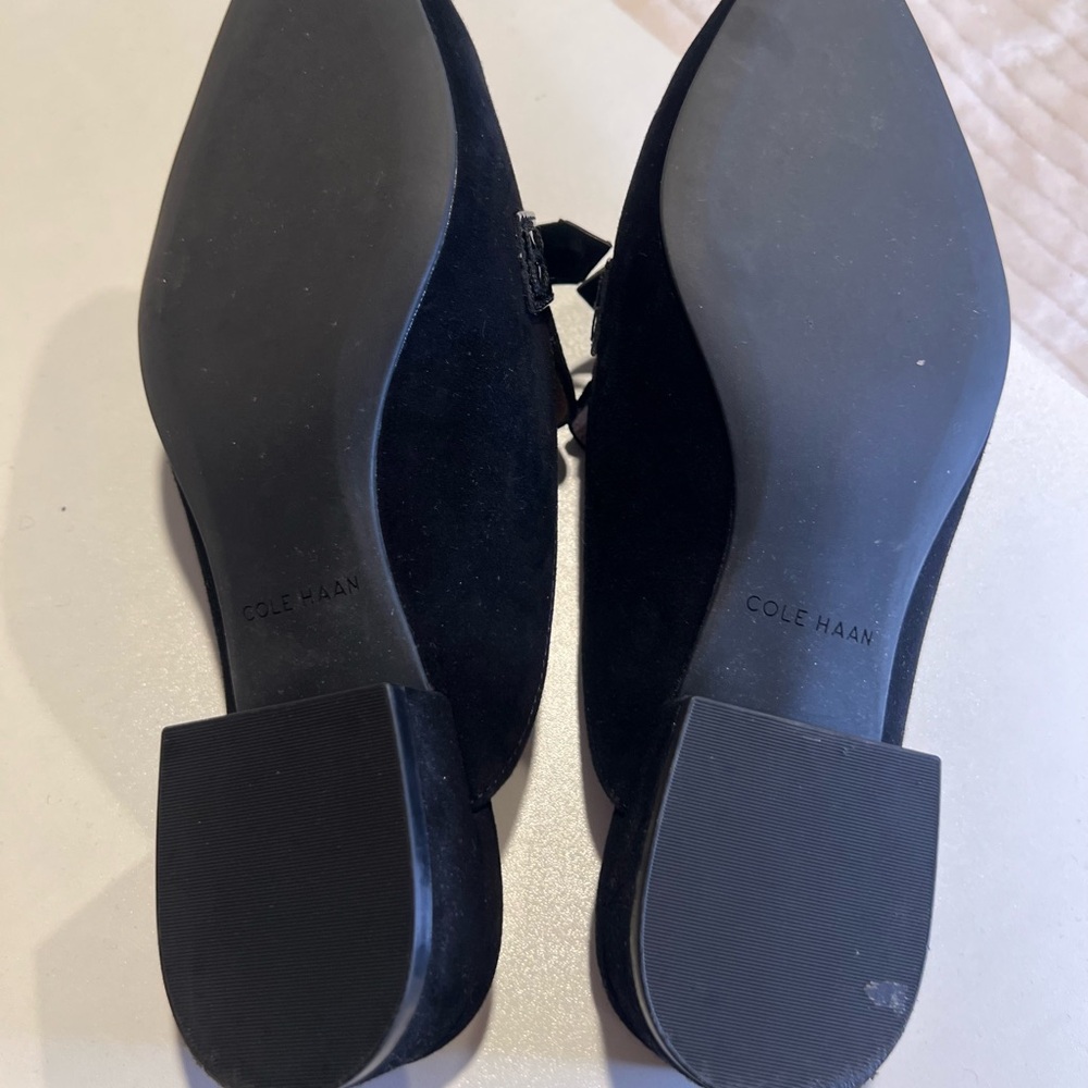 Cole Haan Women's Black Mules with Bow Accent - Picture 4 of 4
